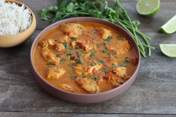 Curry de poulet coco à l'indienne. 