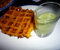 Recette - Gaufre de patate douce et son velouté crocodile | 750g