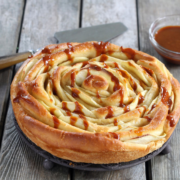 Recette Brioche Spirale Aux Pommes En Video