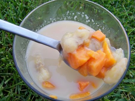 Recette Kolak Soupe Froide De Lait De Coco A La Patate Douce Et A La Banane 750g