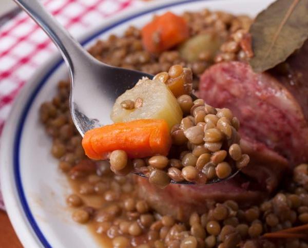 Recette traditionnelle : Poêlée de lentilles à l'espagnole