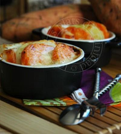 Gratin Fondant Aux 3 P Patate Douce Pomme De Terre Pomme Fruit