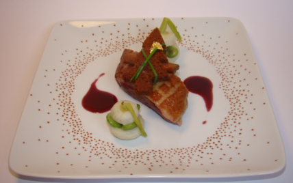 Recette Magret De Canard Roti Petits Navets Et Feves Glaces A