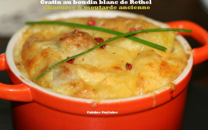 Gratin De Boudin Blanc De Rethel Au Chaource Et Moutarde à Lancienne