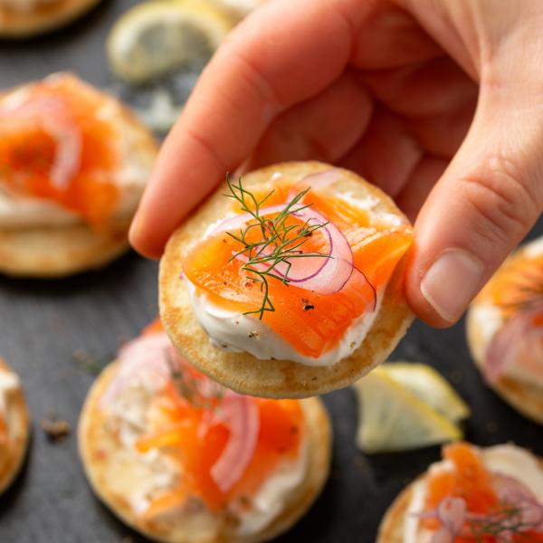 Recette Blinis et leurs garnitures