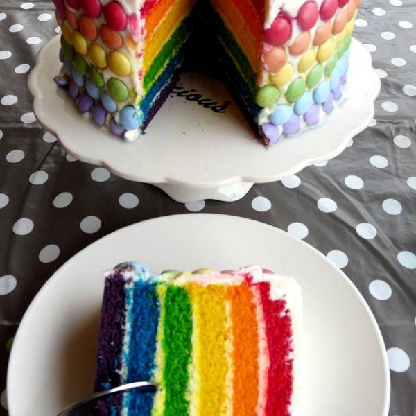 Recette Rainbow Cake Glacage Au Beurre En Video