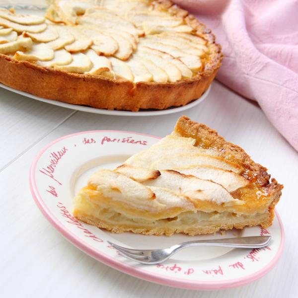 Recette Tarte Sablee Aux Pommes Et Creme Patissiere En Video