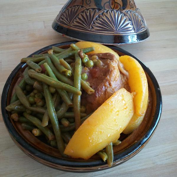 Recette Tajine De Veau Aux Petits Pois Et Haricots 750g