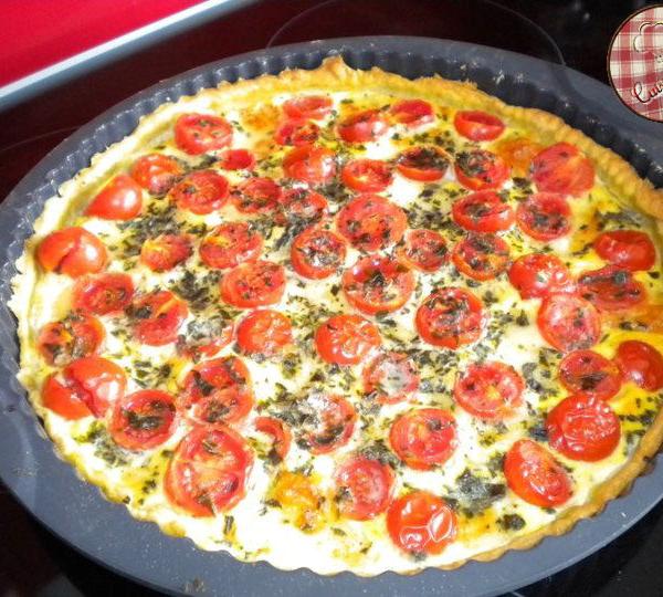 Recette Tarte Tomate Cerise Et Mozzarella En Video