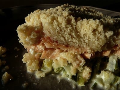 Recette Crumble Aux 2 Saumons Courgettes Et Poireaux 750g