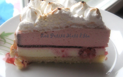 Recette Bavarois Framboise Chocolat Blanc Meringue 750g