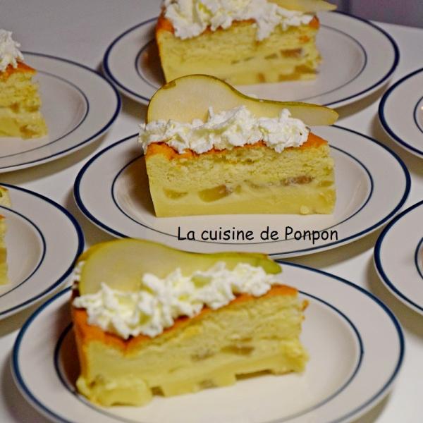 Recette Gateau Magique Aux Poires Flambees A La Liqueur De Poire Williams En Video