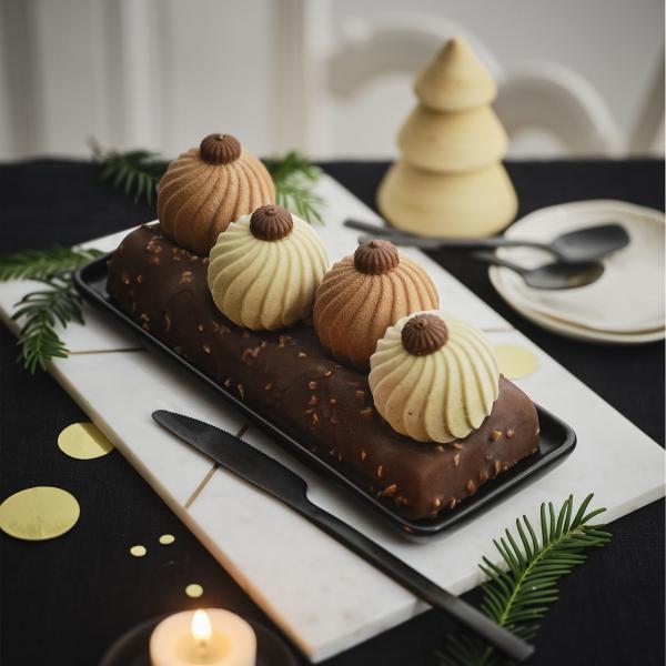 Délicieuse bûche de Noël chocolat amande, vegan - Recettes de cuisine Club  Carotte