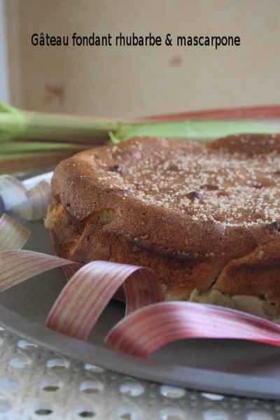 Recette Gateau Fondant Rhubarbe Et Mascarpone En Video