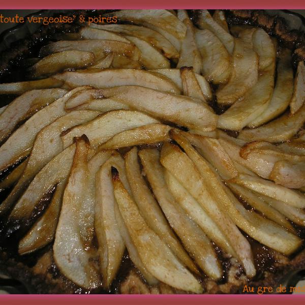 Recette Tarte Toute Vergeoise Poires 750g