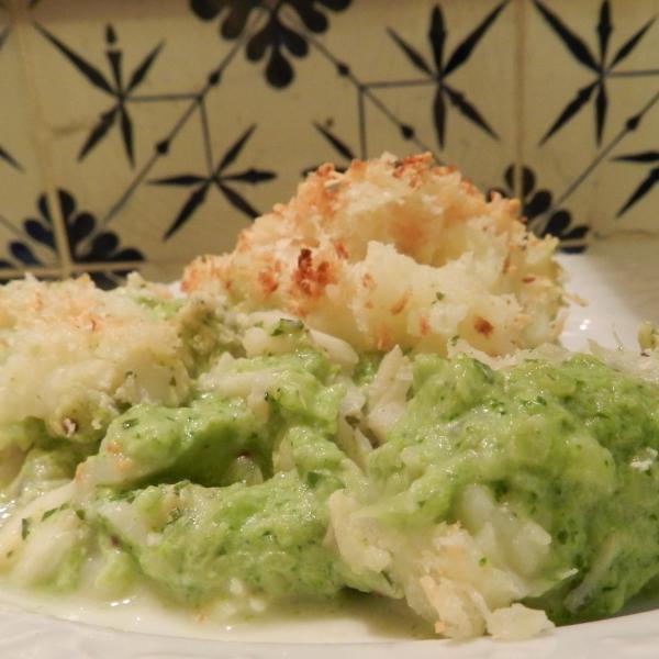 Recette Parmentier De Poisson Aux Purees De Brocoli Et Pomme De Terre En Video