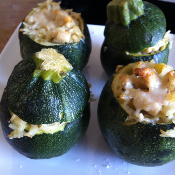 Courgettes farcies poulet façon indienne-image
