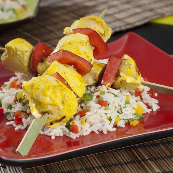 Recette Brochettes De Poulet Mariné Au Curry En Vidéo