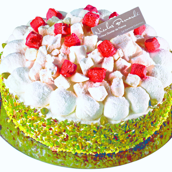 Recette Le Vacherin De Nicolas Bernarde Fraises Et Pistaches 750g