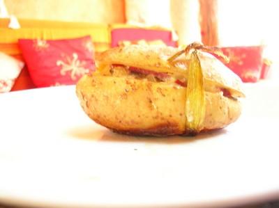 Pommes De Terre Farcies Aux Dés De Poulet