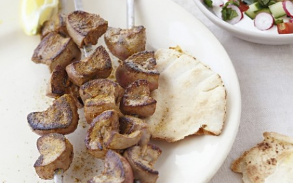 Recette Brochettes De Rognons De Porc Tandoori Et Raita 750g