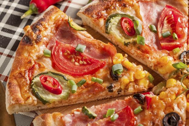 Recette - Pizza aux légumes et jambon | 750g