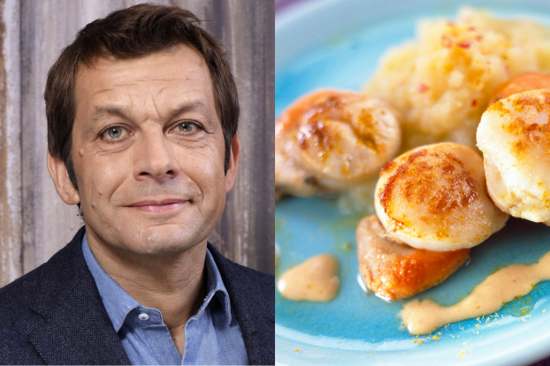 C’est la bonne idée pour une entrée de Noël : Laurent Mariotte partage sa recette de Saint-Jacques poêlées aux poireaux