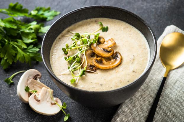 “Onctueux sans aucune crème” : François-Régis Gaudry partage sa recette du potage aux champignons seulement 4 ingrédients