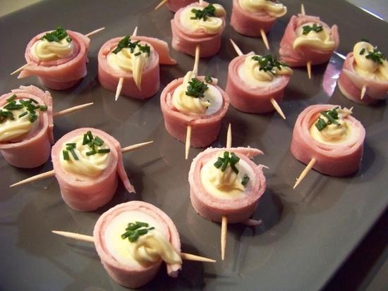 Recette - Pinchos aux oeuf et au jambon | 750g