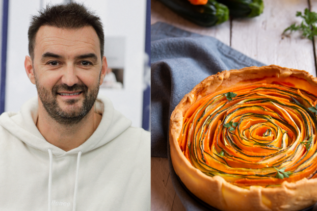 Entrée de Noël : Cyril Lignac partage sa recette de tarte “Jardin d’hiver” qui se prépare comme une Tatin