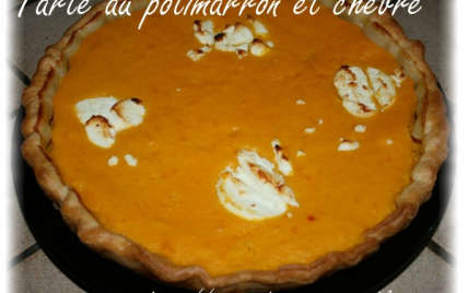 tarte salee au potimarron et chevre