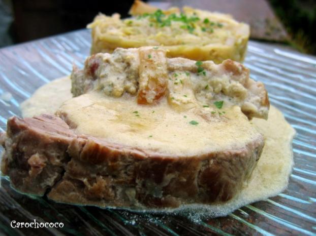 Filet Mignon De Porc Au Roquefort Et Choux Aux 2 Pommes