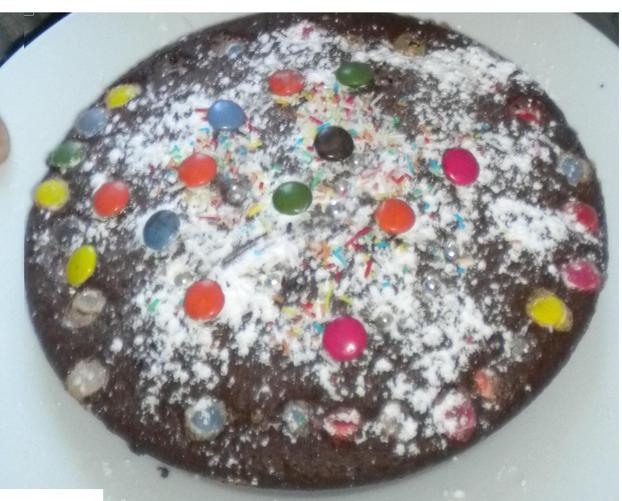 Gâteaux aux chocolat et smarties