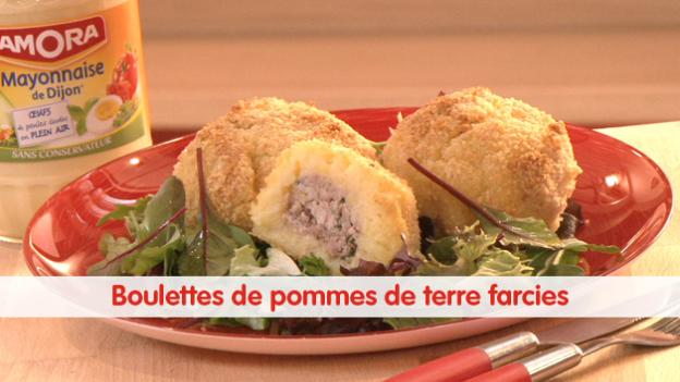 Boulettes De Pommes De Terre Farcies à La Viande