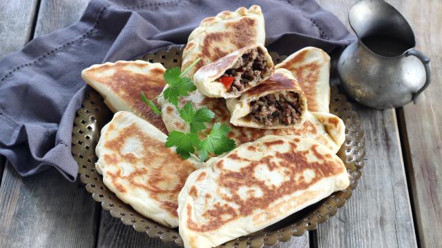 Crêpes turques farcies à la viande