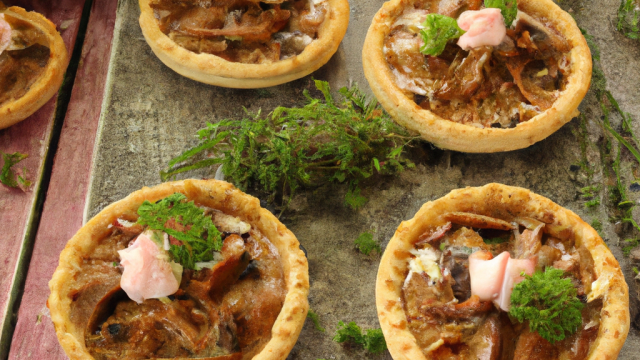 Tartelettes forestièrers au foie gras