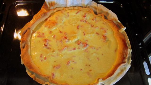 Quiche aux pommes de terre et au lard