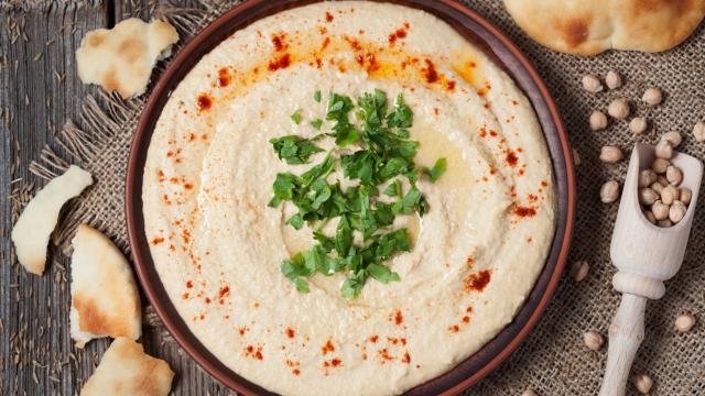 Houmous au cumin et paprika doux