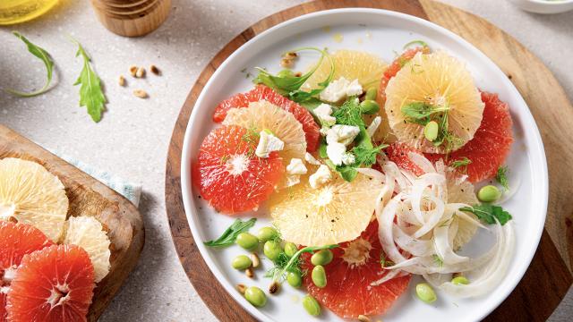 Carpaccio aux Pamplemousses