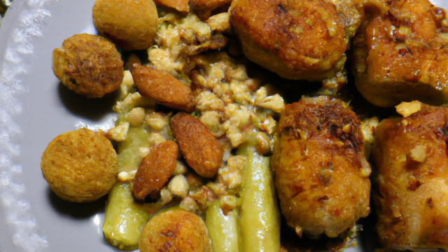 Poularde bruxelloise avec croquettes aux amandes