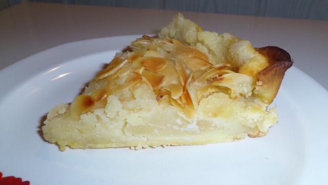 Tarte amandine aux poires sans œuf