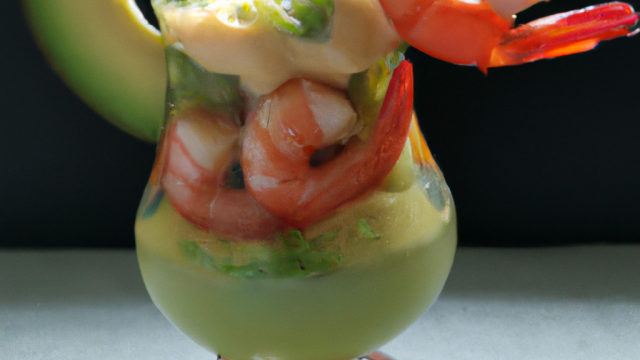 Cocktail avocats et crevettes