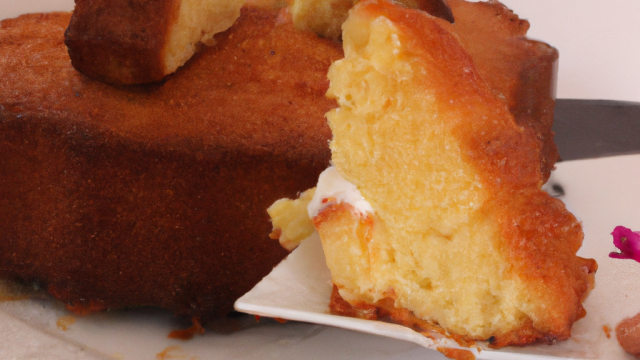 Gâteau au yaourt au bon goût vanillé