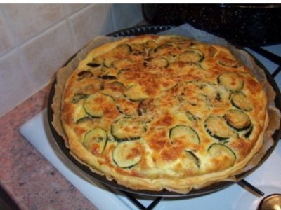 Tarte courgettes chèvre régime