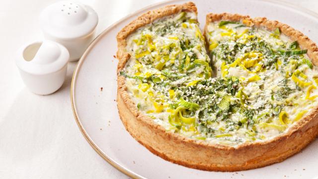 Tarte aux poireaux et Tartare