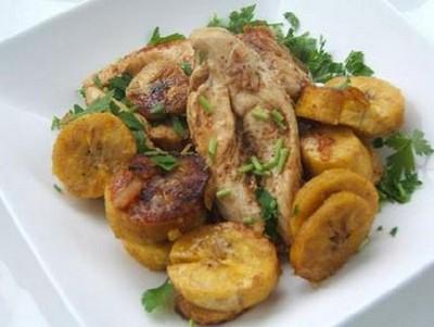 Poulet aux épices tandoori et banane plantain