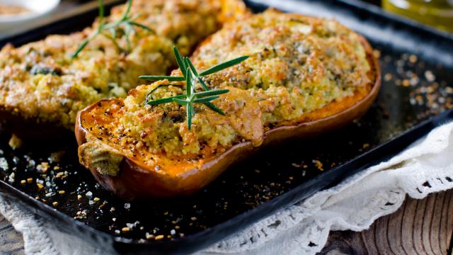 Testez absolument le butternut farci, une manière originale de cuisiner cette courge !