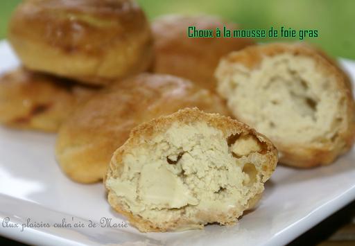 Choux à la mousse de foie gras