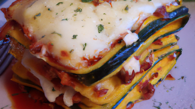 Lasagnes courgettes et chèvre