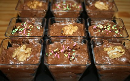 Mousse au chocolat au blanc d'œuf pour verrine